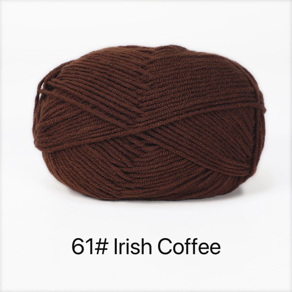 Shade of Brown Premium DK Yarn - 80% Cotton - 50g weight - Ideal for Crochet (2mm-3mm Hook)