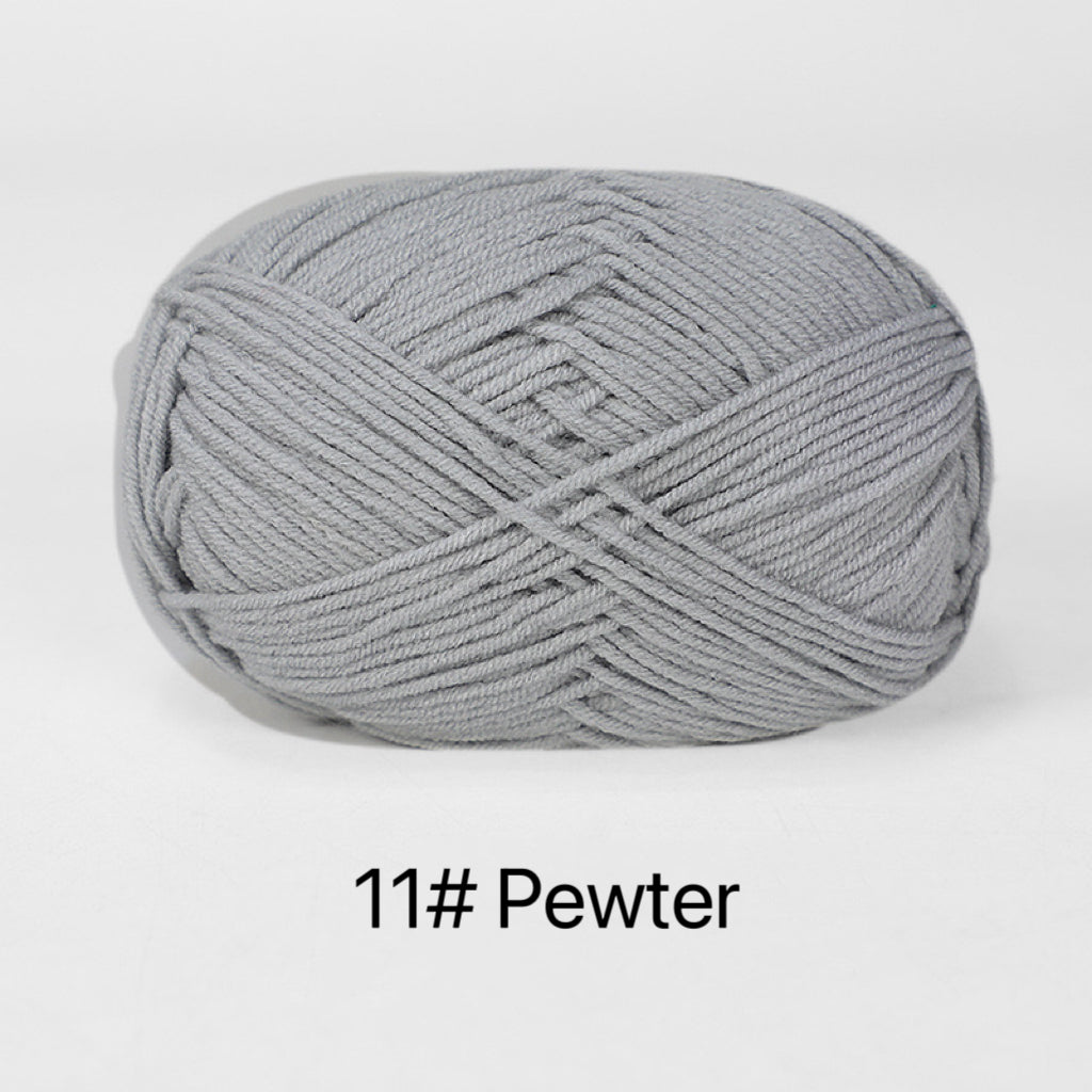 Shade of Black Grey Dark Blue Premium DK Yarn - 80% Cotton - 50g weight - Ideal for Crochet (2mm-3mm Hook)