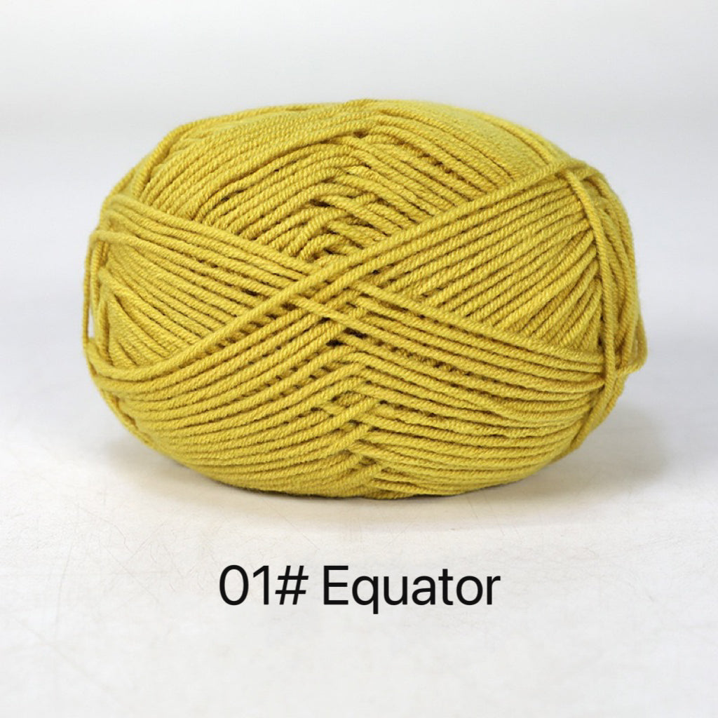 Premium Milk Cotton Yarn in 86 Beautiful Colors - DK Weight - 80% Cotton - 50g weight - Ideal for Crochet (2mm-3mm Hook)