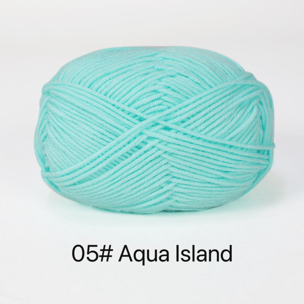 Premium Milk Cotton Yarn in 86 Beautiful Colors - DK Weight - 80% Cotton - 50g weight - Ideal for Crochet (2mm-3mm Hook)