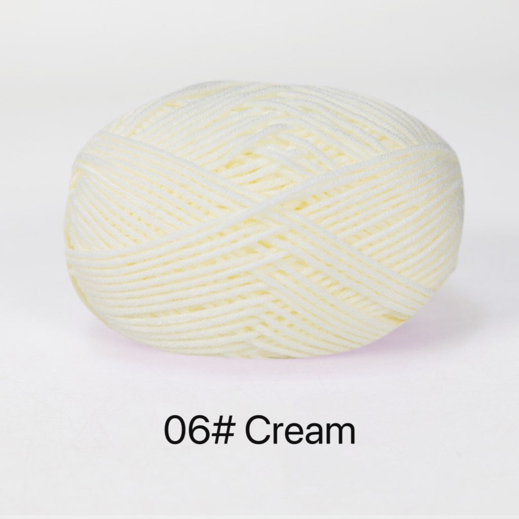 Premium Milk Cotton Yarn in 86 Beautiful Colors - DK Weight - 80% Cotton - 50g weight - Ideal for Crochet (2mm-3mm Hook)