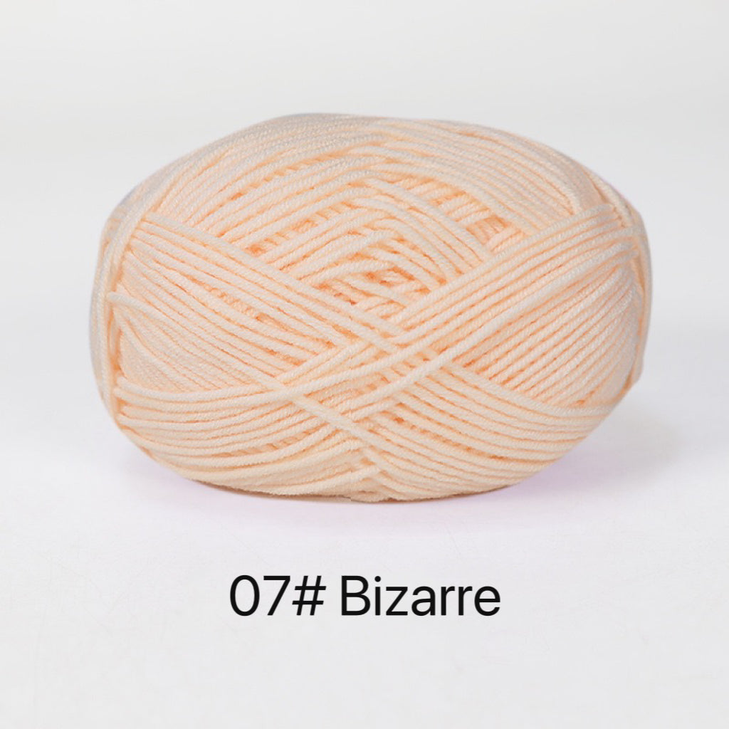 Premium Milk Cotton Yarn in 86 Beautiful Colors - DK Weight - 80% Cotton - 50g weight - Ideal for Crochet (2mm-3mm Hook)