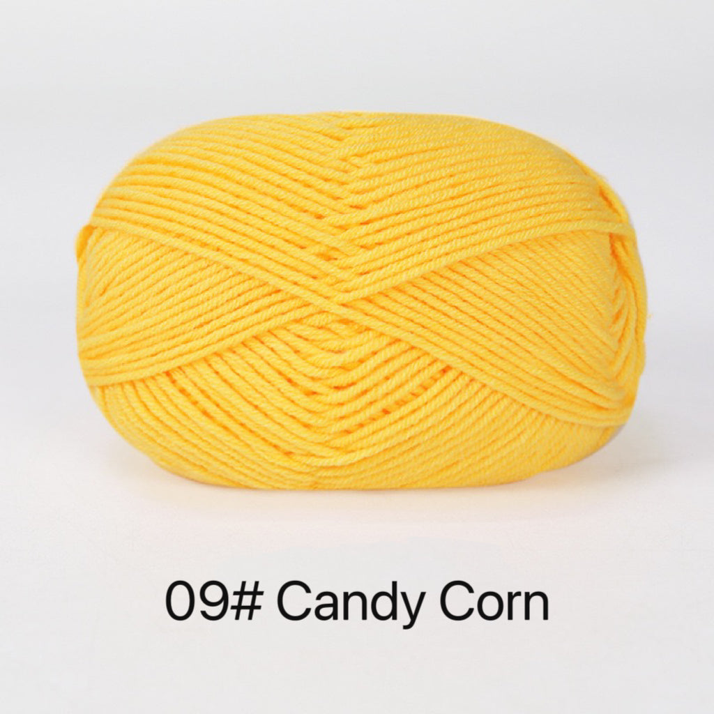 Premium Milk Cotton Yarn in 86 Beautiful Colors - DK Weight - 80% Cotton - 50g weight - Ideal for Crochet (2mm-3mm Hook)