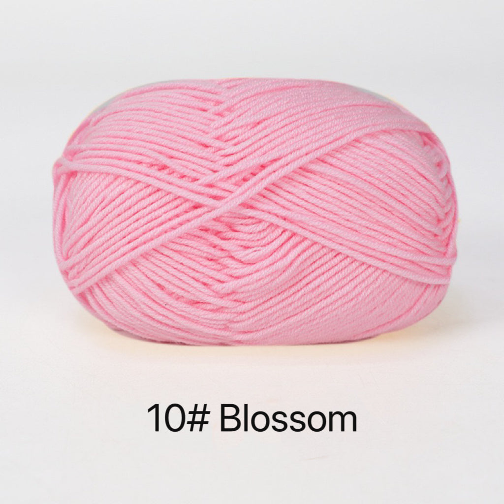 Premium Milk Cotton Yarn in 86 Beautiful Colors - DK Weight - 80% Cotton - 50g weight - Ideal for Crochet (2mm-3mm Hook)