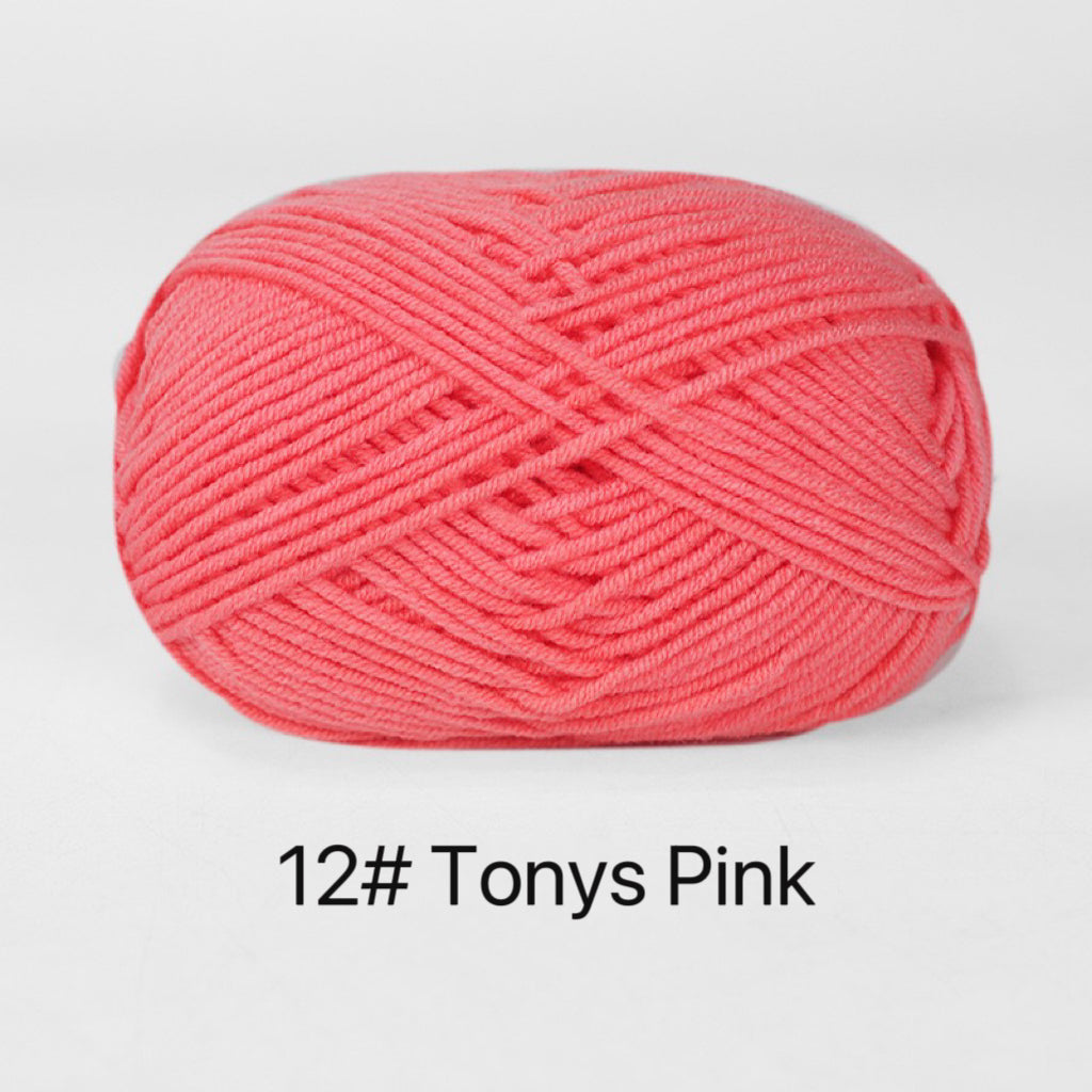 Premium Milk Cotton Yarn in 86 Beautiful Colors - DK Weight - 80% Cotton - 50g weight - Ideal for Crochet (2mm-3mm Hook)