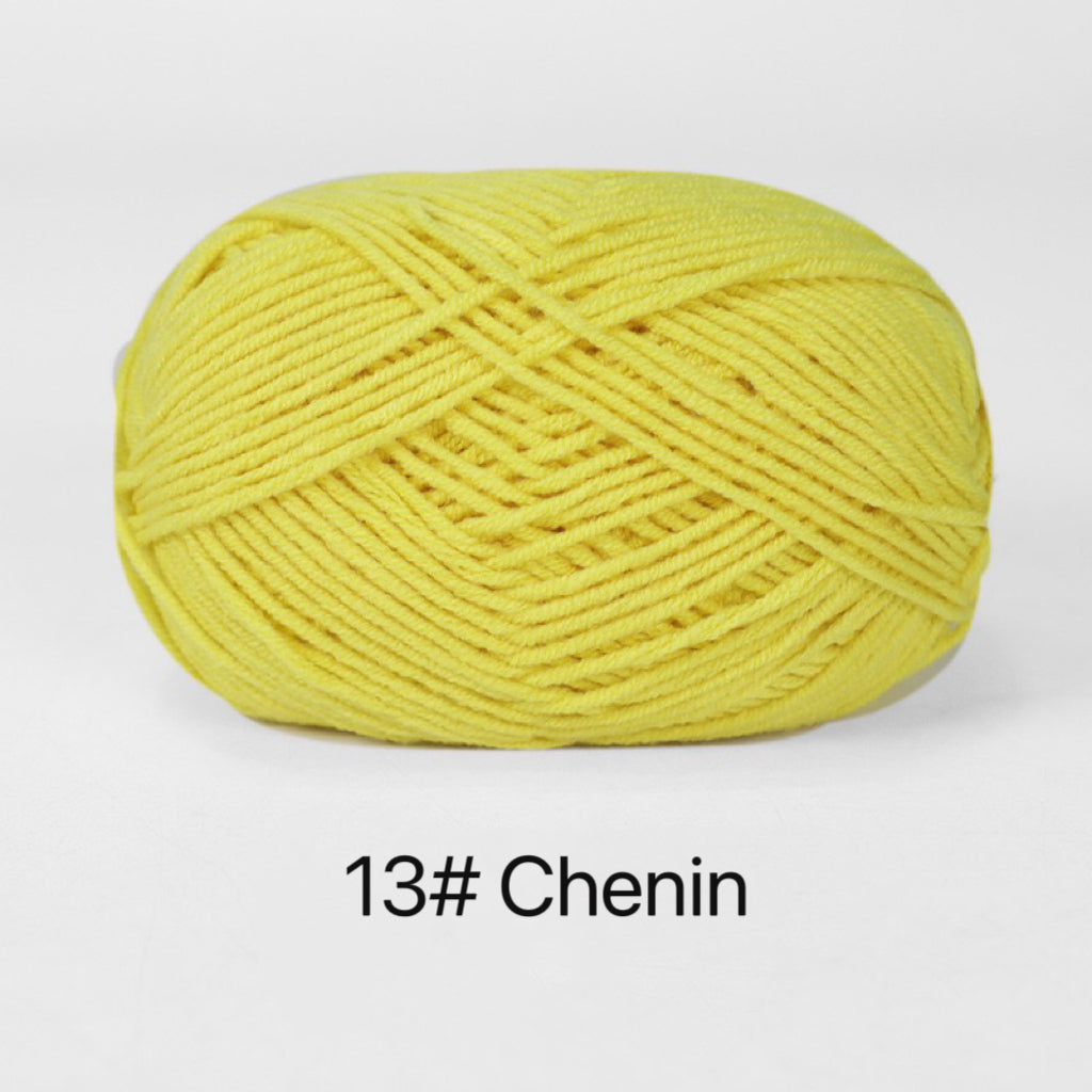 Premium Milk Cotton Yarn in 86 Beautiful Colors - DK Weight - 80% Cotton - 50g weight - Ideal for Crochet (2mm-3mm Hook)