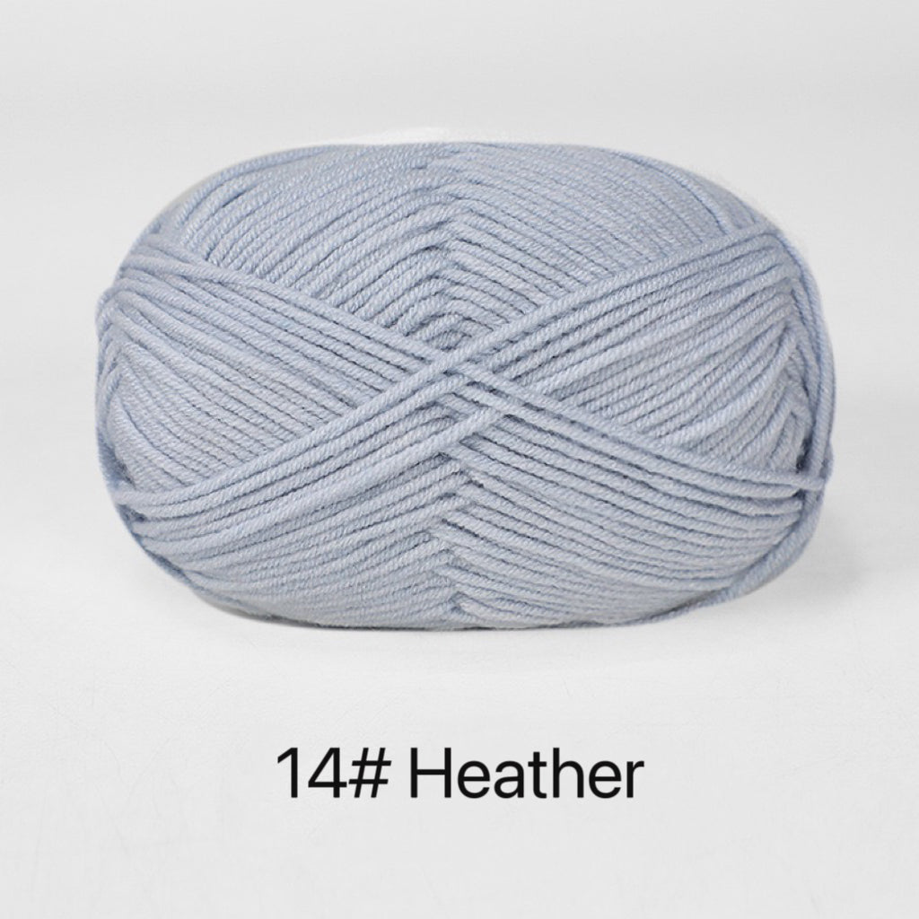 Premium Milk Cotton Yarn in 86 Beautiful Colors - DK Weight - 80% Cotton - 50g weight - Ideal for Crochet (2mm-3mm Hook)