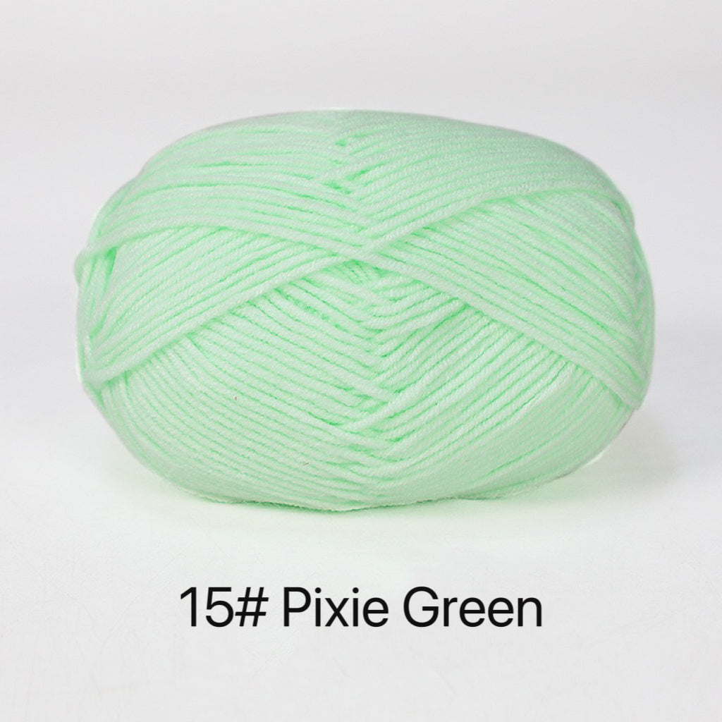 Premium Milk Cotton Yarn in 86 Beautiful Colors - DK Weight - 80% Cotton - 50g weight - Ideal for Crochet (2mm-3mm Hook)