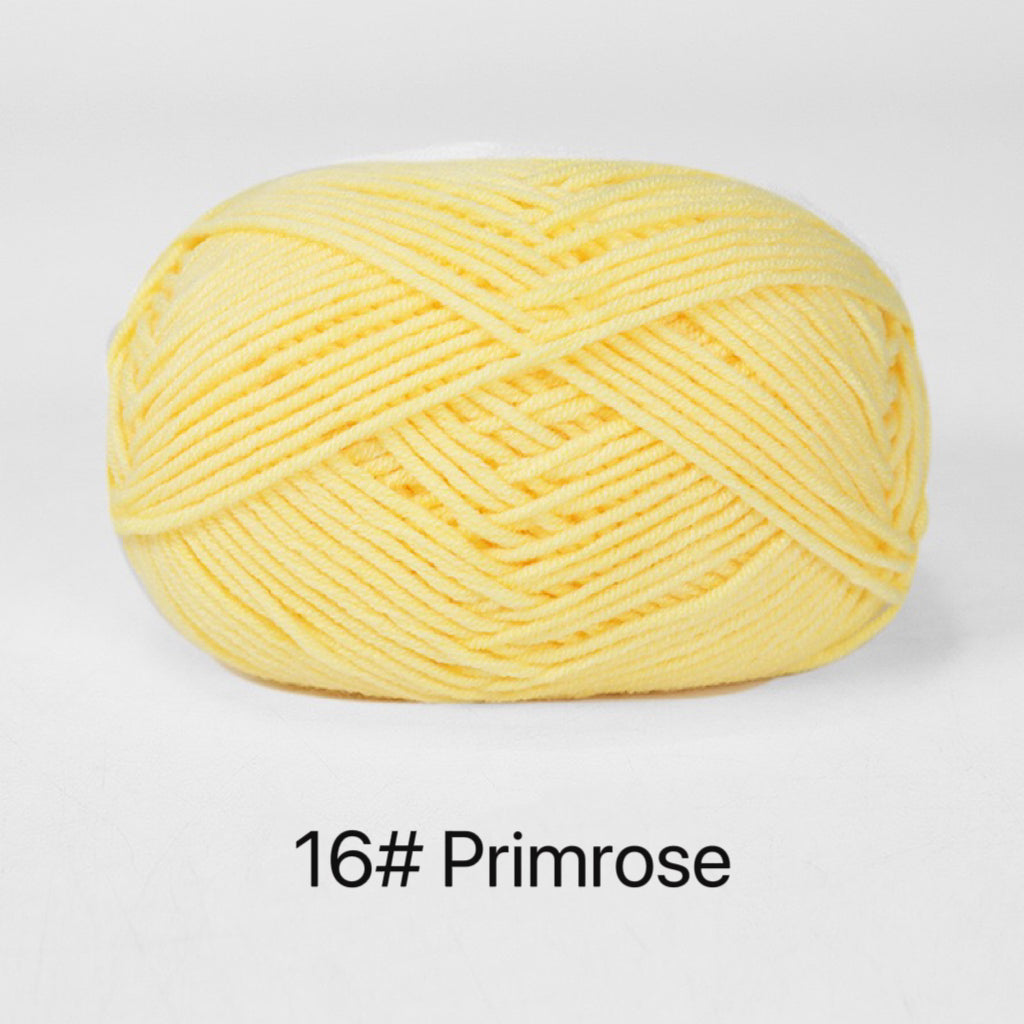 Premium Milk Cotton Yarn in 86 Beautiful Colors - DK Weight - 80% Cotton - 50g weight - Ideal for Crochet (2mm-3mm Hook)