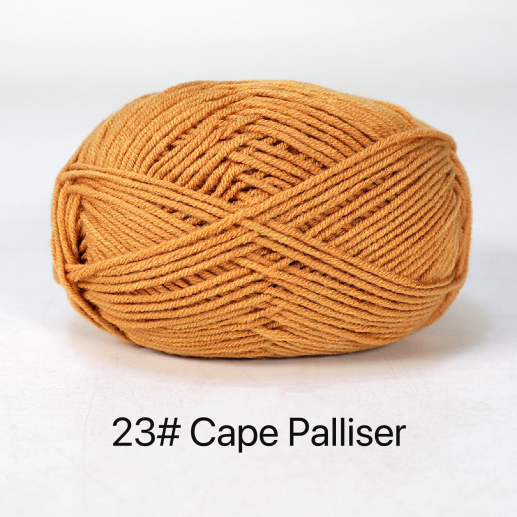 Premium Milk Cotton Yarn in 86 Beautiful Colors - DK Weight - 80% Cotton - 50g weight - Ideal for Crochet (2mm-3mm Hook)