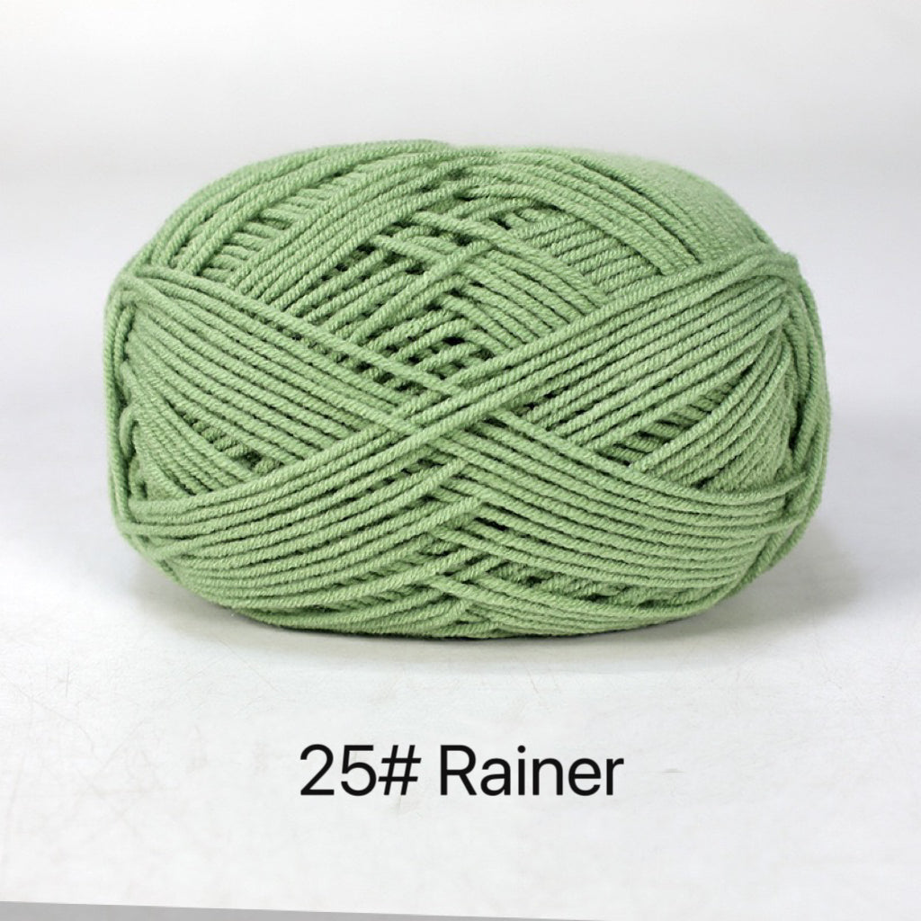 Premium Milk Cotton Yarn in 86 Beautiful Colors - DK Weight - 80% Cotton - 50g weight - Ideal for Crochet (2mm-3mm Hook)