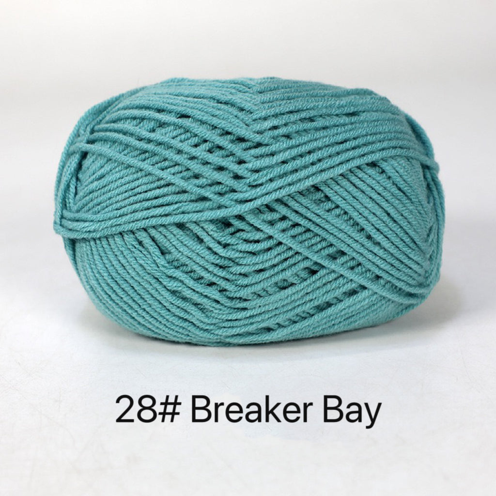 Premium Milk Cotton Yarn in 86 Beautiful Colors - DK Weight - 80% Cotton - 50g weight - Ideal for Crochet (2mm-3mm Hook)