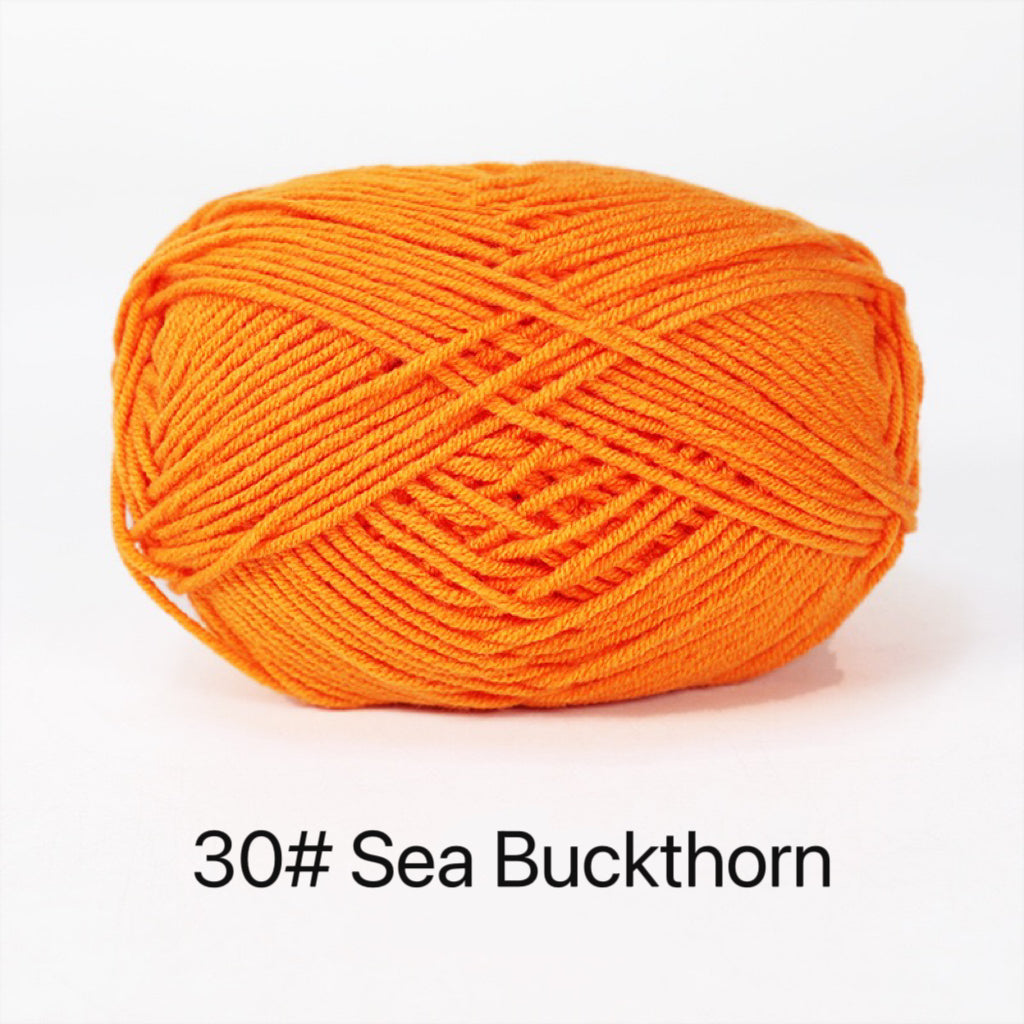 Premium Milk Cotton Yarn in 86 Beautiful Colors - DK Weight - 80% Cotton - 50g weight - Ideal for Crochet (2mm-3mm Hook)