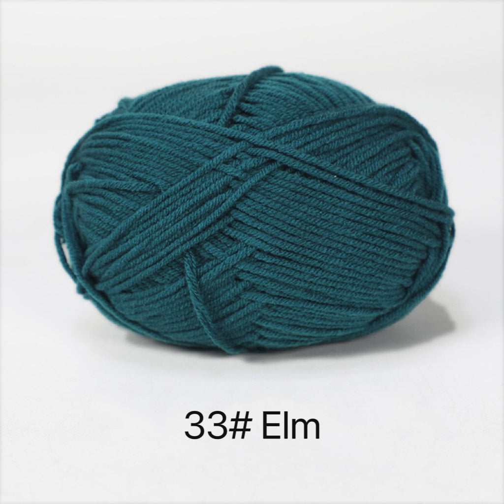 Premium Milk Cotton Yarn in 86 Beautiful Colors - DK Weight - 80% Cotton - 50g weight - Ideal for Crochet (2mm-3mm Hook)