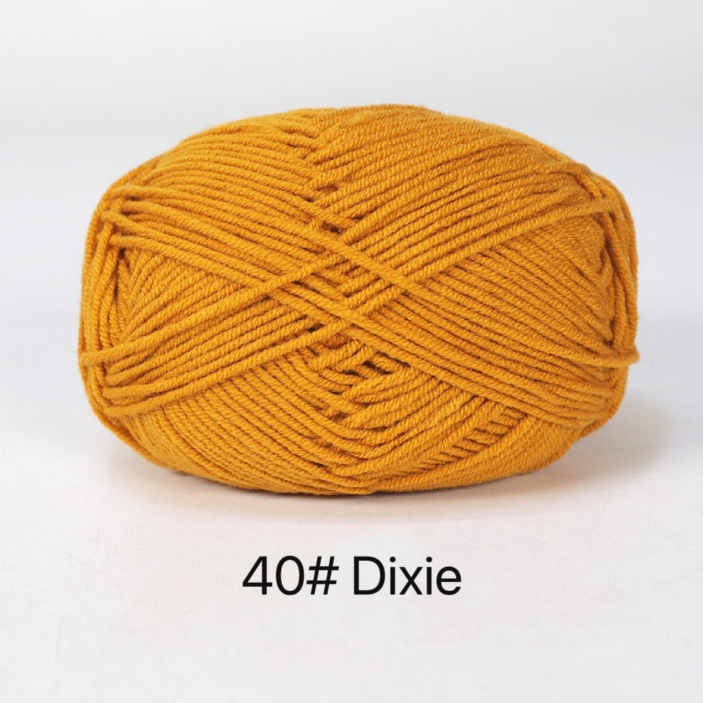 Premium Milk Cotton Yarn in 86 Beautiful Colors - DK Weight - 80% Cotton - 50g weight - Ideal for Crochet (2mm-3mm Hook)