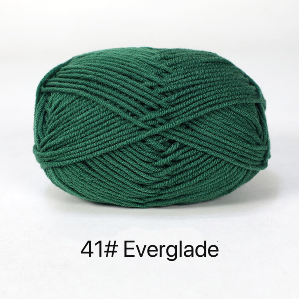 Premium Milk Cotton Yarn in 86 Beautiful Colors - DK Weight - 80% Cotton - 50g weight - Ideal for Crochet (2mm-3mm Hook)