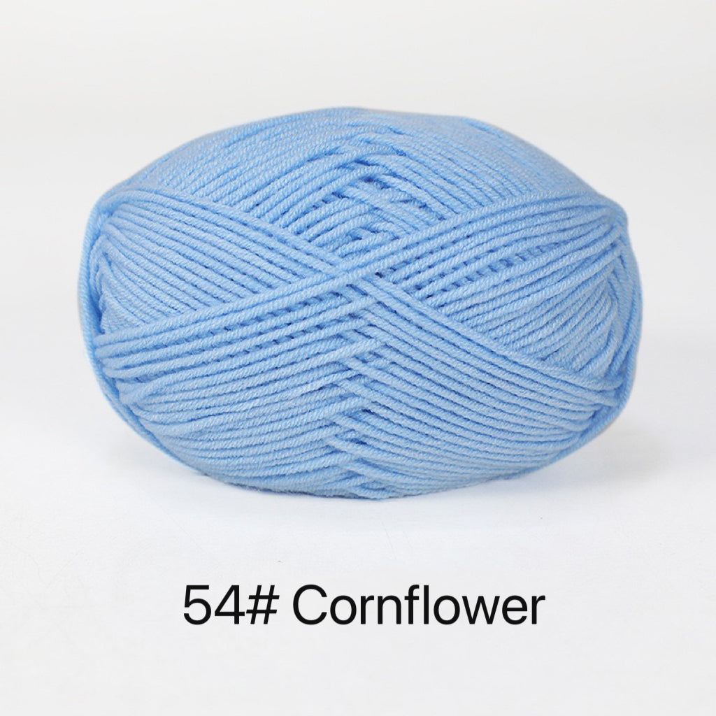 Premium Milk Cotton Yarn in 86 Beautiful Colors - DK Weight - 80% Cotton - 50g weight - Ideal for Crochet (2mm-3mm Hook)