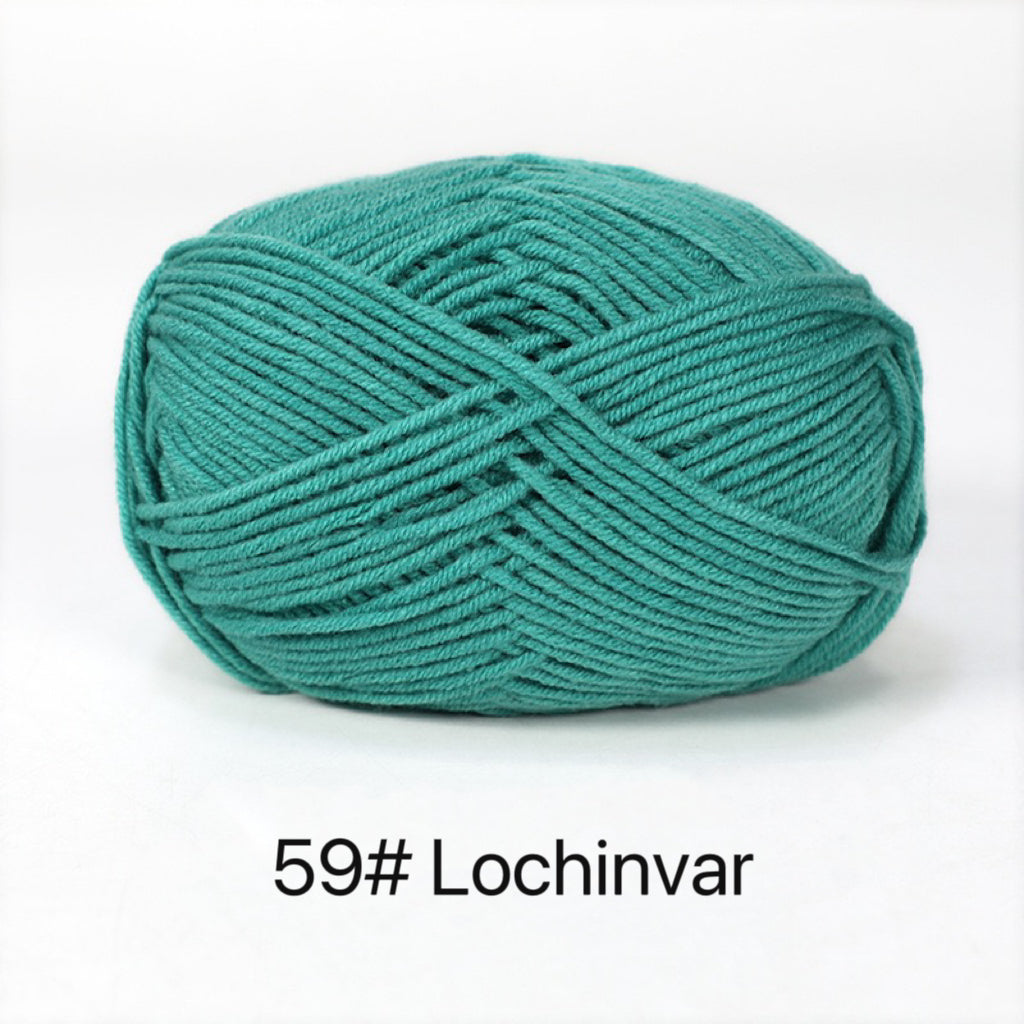 Premium Milk Cotton Yarn in 86 Beautiful Colors - DK Weight - 80% Cotton - 50g weight - Ideal for Crochet (2mm-3mm Hook)