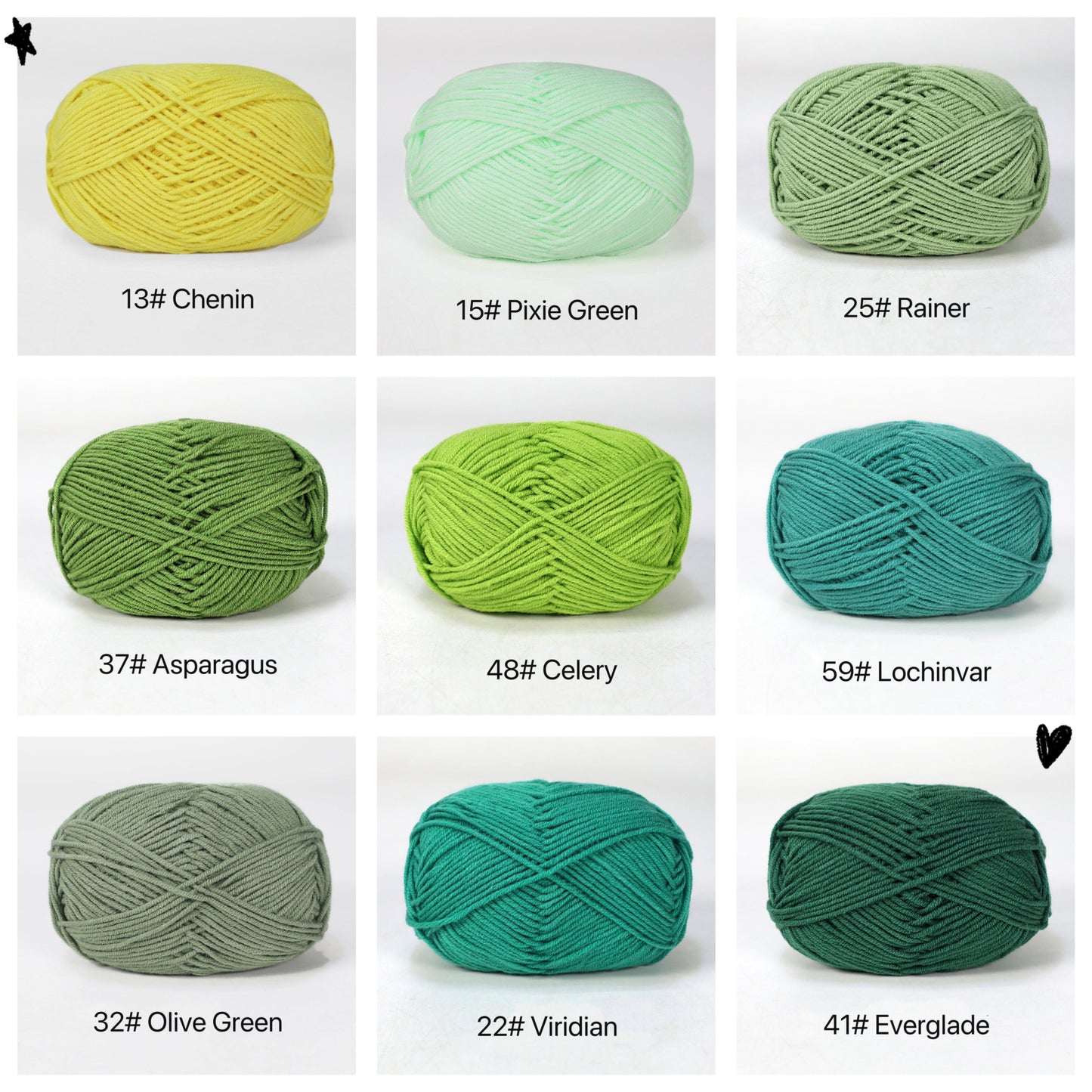Premium Milk Cotton Yarn in 86 Beautiful Colors - DK Weight - 80% Cotton - 50g weight - Ideal for Crochet (2mm-3mm Hook)