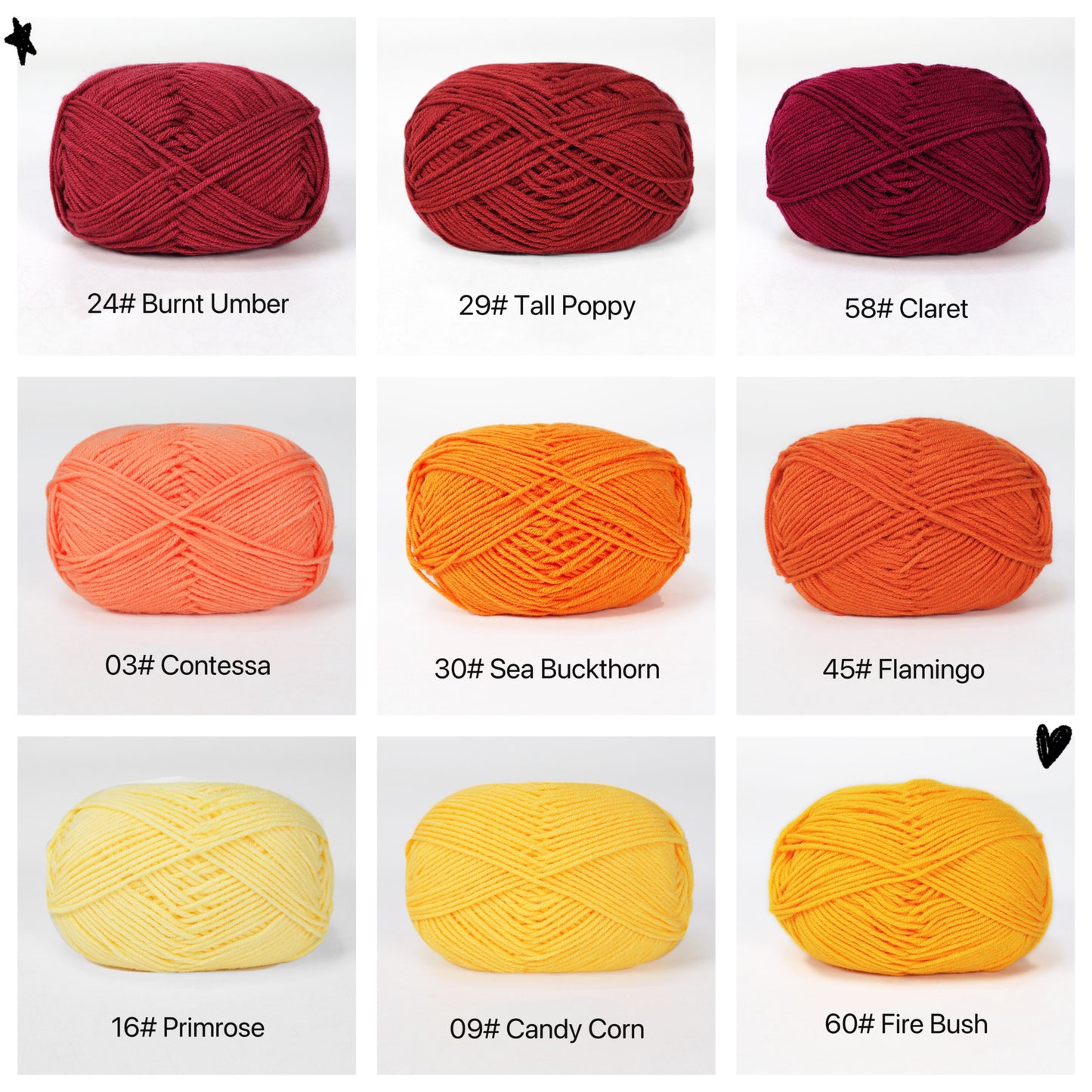 Premium Milk Cotton Yarn in 86 Beautiful Colors - DK Weight - 80% Cotton - 50g weight - Ideal for Crochet (2mm-3mm Hook)