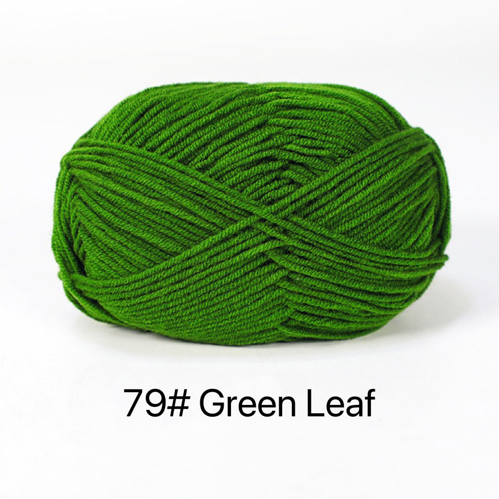 Premium Milk Cotton Yarn in 86 Beautiful Colors - DK Weight - 80% Cotton - 50g weight - Ideal for Crochet (2mm-3mm Hook)