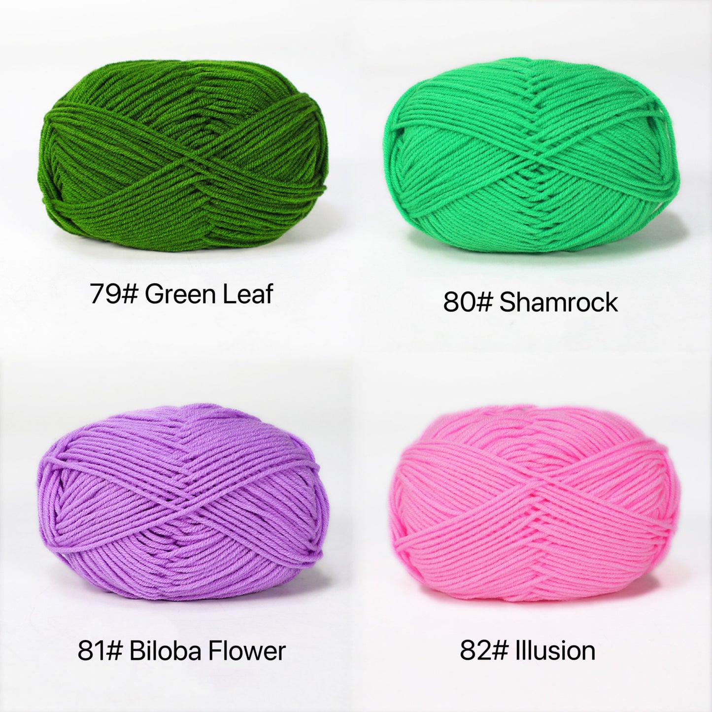 Premium Milk Cotton Yarn in 86 Beautiful Colors - DK Weight - 80% Cotton - 50g weight - Ideal for Crochet (2mm-3mm Hook)