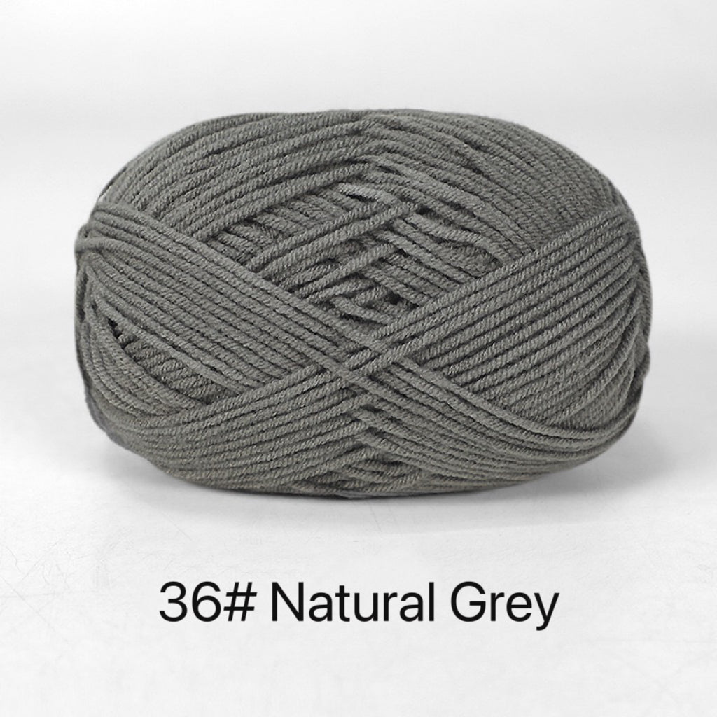 Shade of Black Grey Dark Blue Premium DK Yarn  - 80% Cotton  - 50g weight - Ideal for Crochet (2mm-3mm Hook)