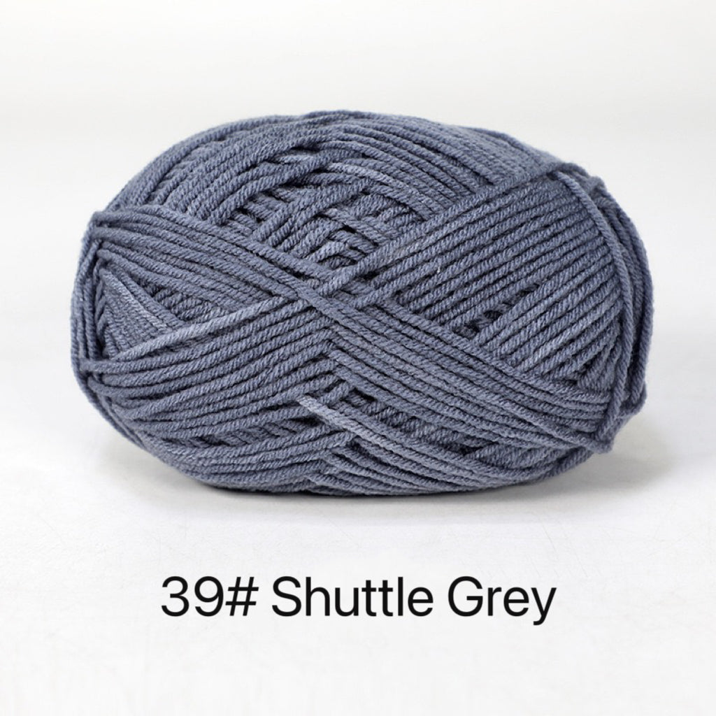 Shade of Black Grey Dark Blue Premium DK Yarn  - 80% Cotton  - 50g weight - Ideal for Crochet (2mm-3mm Hook)