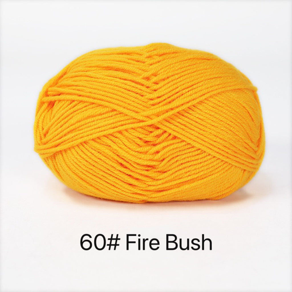 Yellow Orange Red Premium DK Yarn -80% Cotton  - 50g weight - Ideal for Crochet (2mm-3mm Hook)