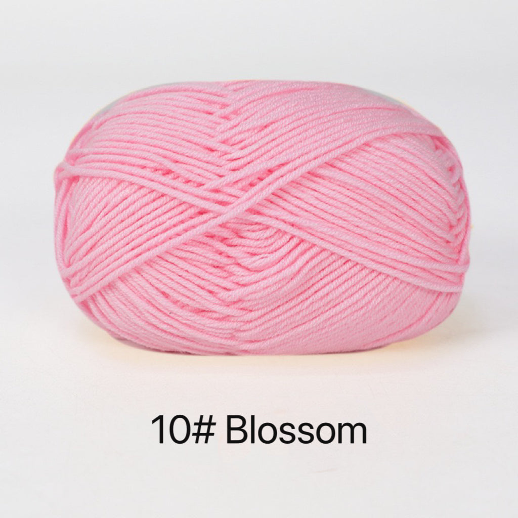 Premium Milk Cotton Yarn in 86 Beautiful Colors - DK Weight - 80% Cotton  - 50g weight - Ideal for Crochet (2mm-3mm Hook)