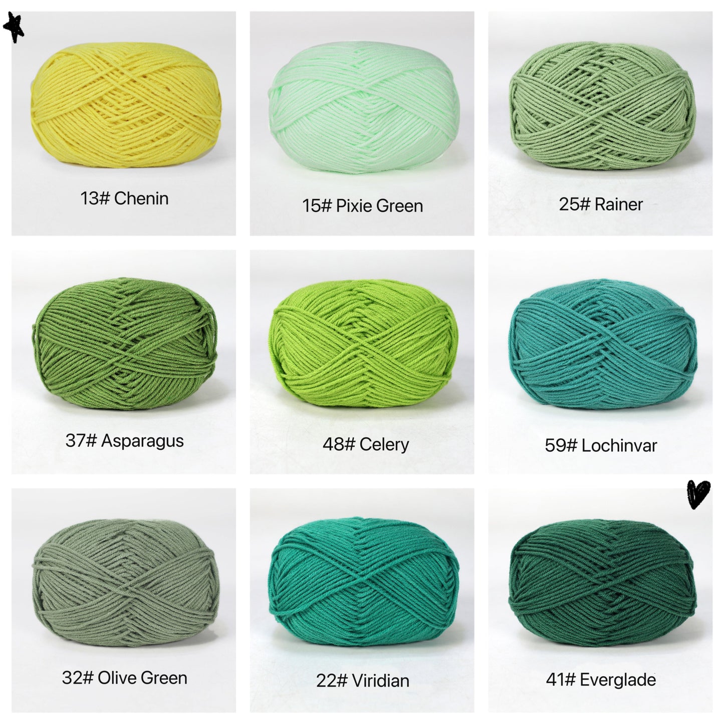 Premium Milk Cotton Yarn in 86 Beautiful Colors - DK Weight - 80% Cotton  - 50g weight - Ideal for Crochet (2mm-3mm Hook)