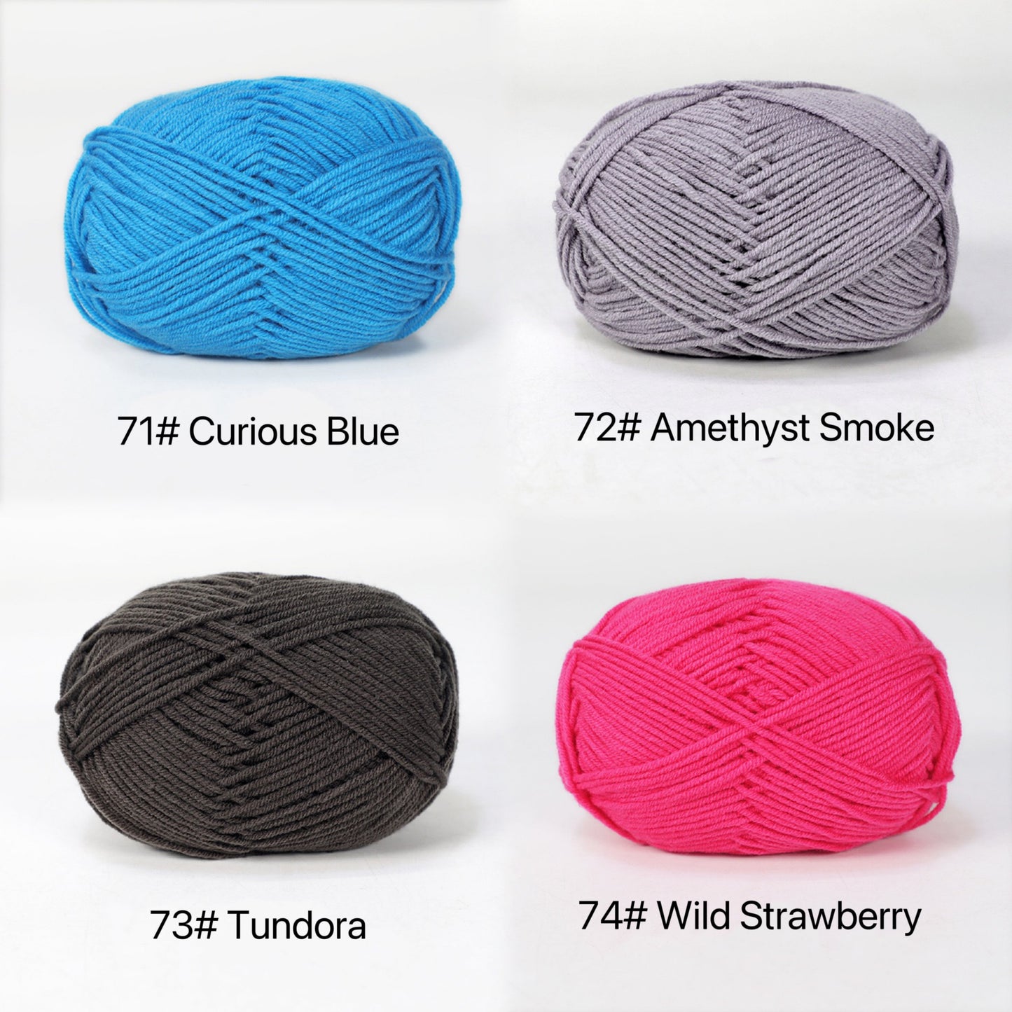 Premium Milk Cotton Yarn in 86 Beautiful Colors - DK Weight - 80% Cotton  - 50g weight - Ideal for Crochet (2mm-3mm Hook)