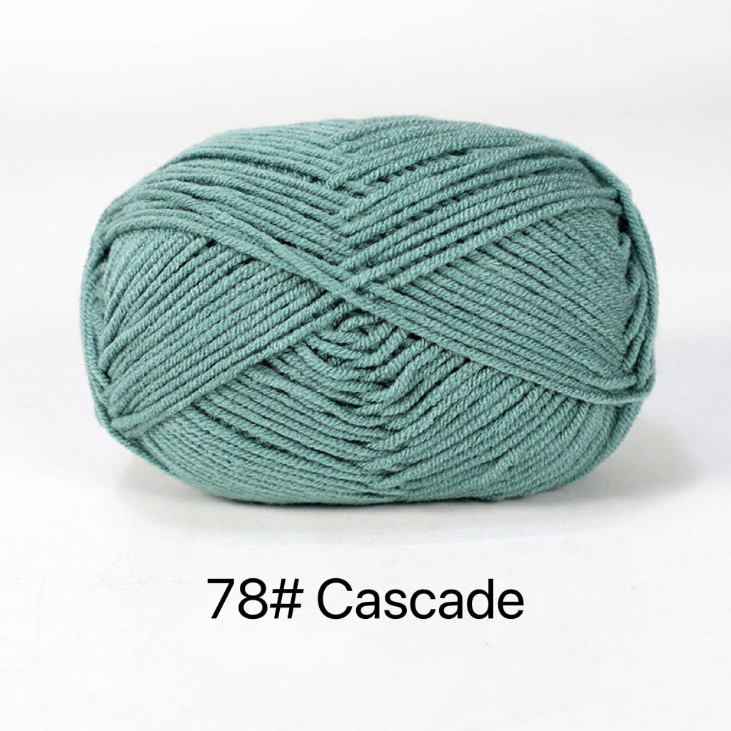 Premium Milk Cotton Yarn in 86 Beautiful Colors - DK Weight - 80% Cott –  Little Crochet Box