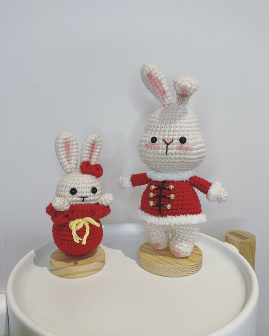 Handmade Crochet Amigurumi Bunny - Chinese New Year Gift